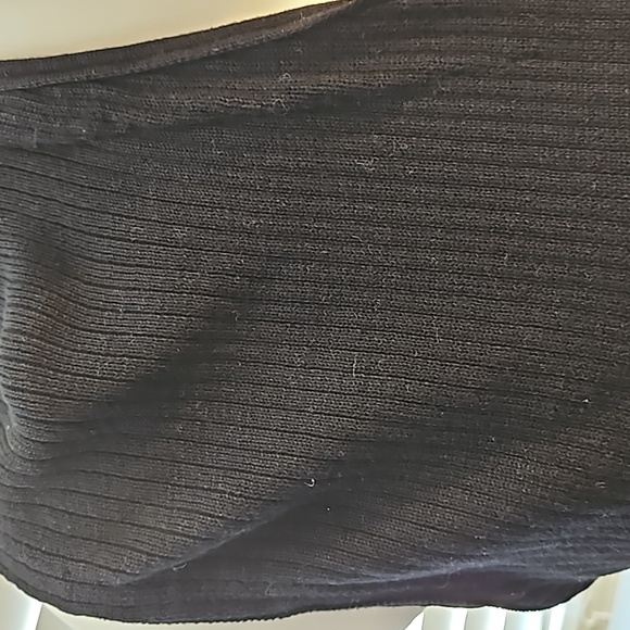 Eddie Bauer Black Knit Button Down Sweater Vest - Picture 2 of 7